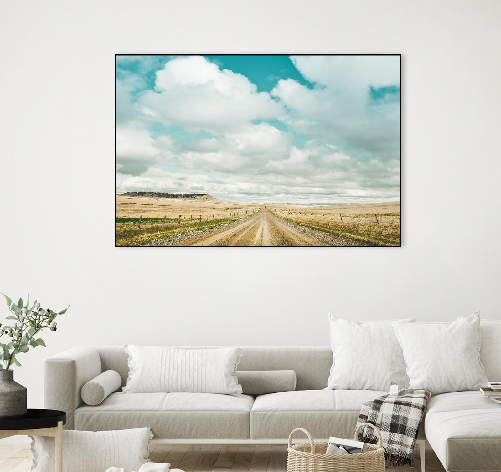 Dirt Road Travels by Annie Bailey Art on GIANT ART - white,blue landscapes, photography