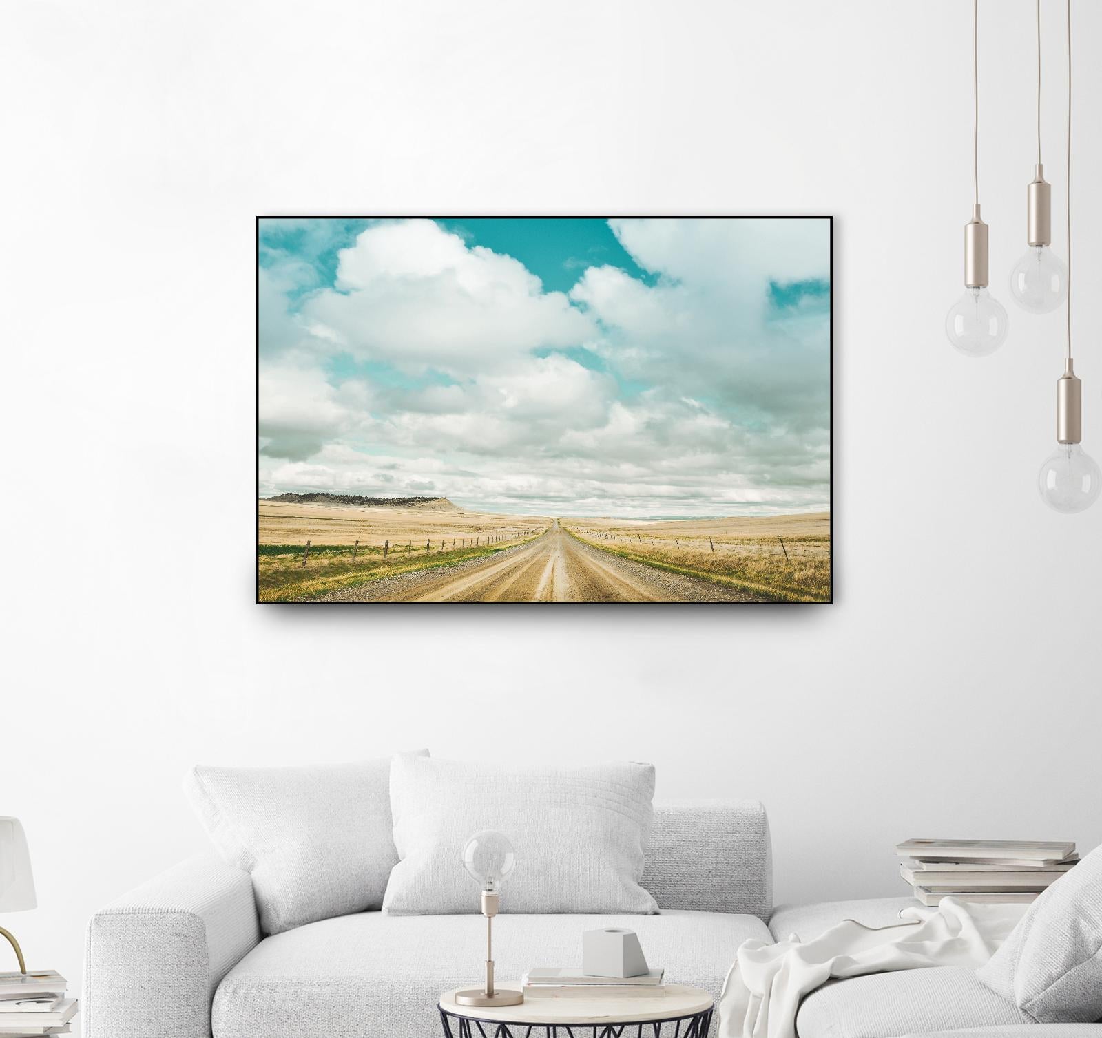 Dirt Road Travels by Annie Bailey Art on GIANT ART - white,blue landscapes, photography