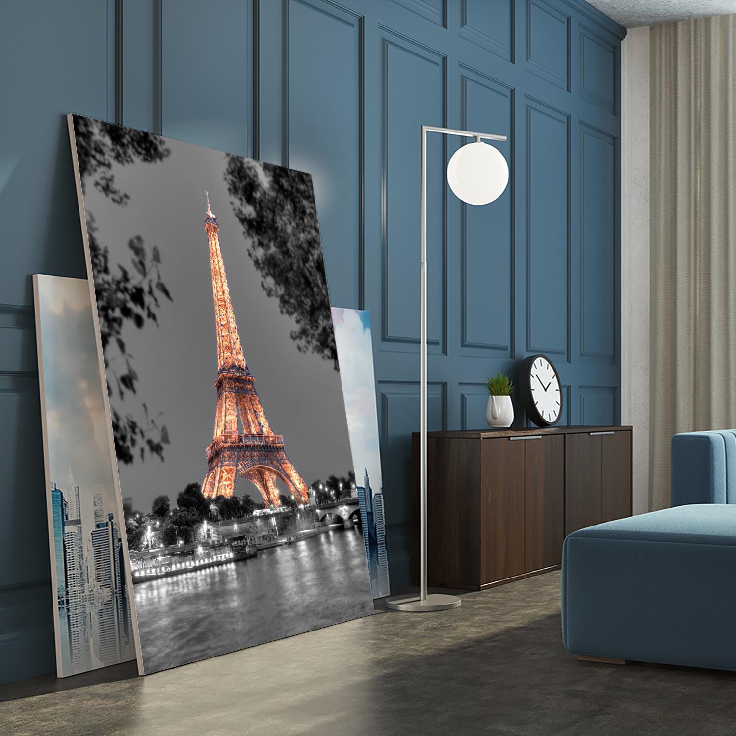 Nuit sur la Seine by Alan Blaustein on GIANT ART - multicolor photography; landscapes; people/places