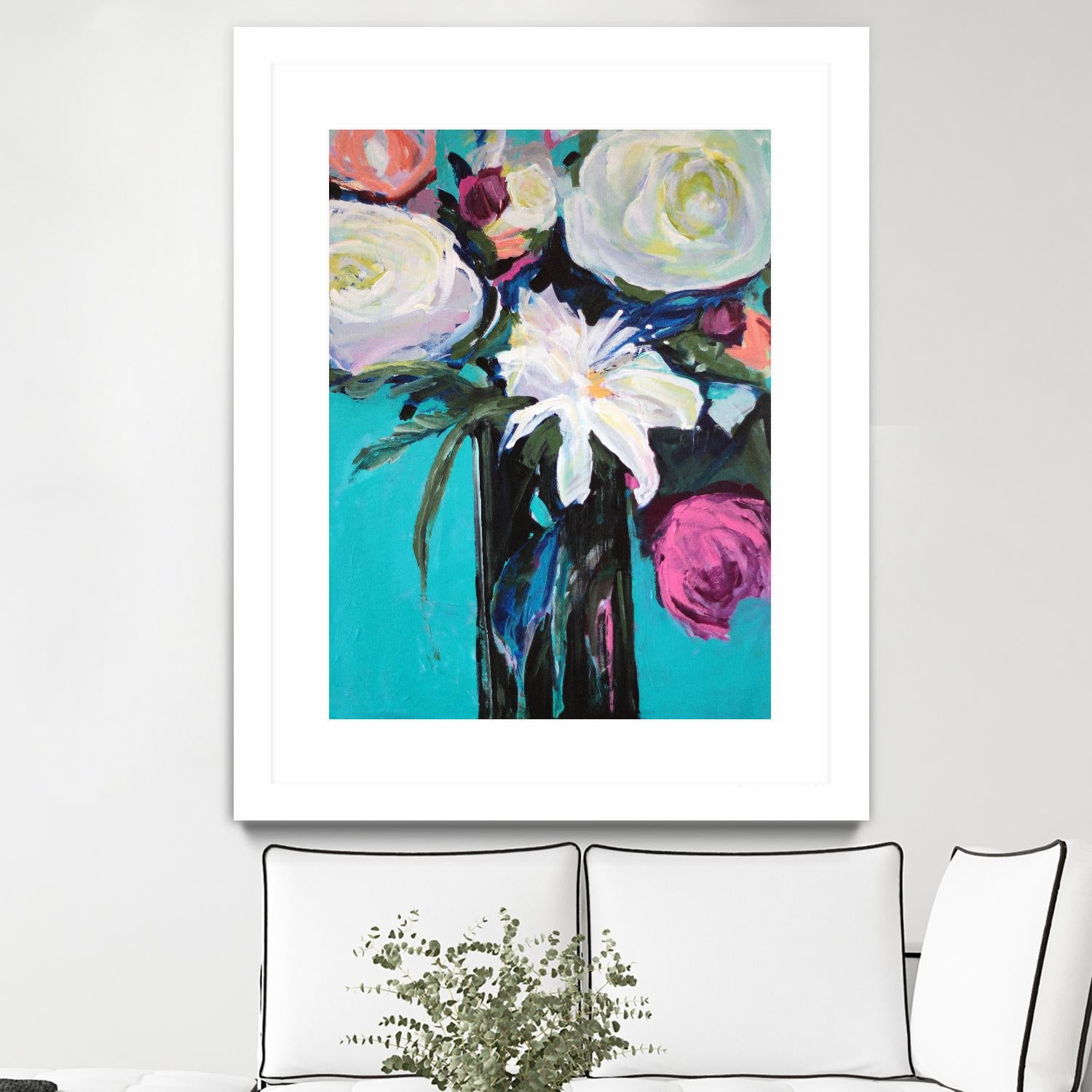 White Lily by Jacqueline Brewer on GIANT ART - multicolor floral/still life; contemporary