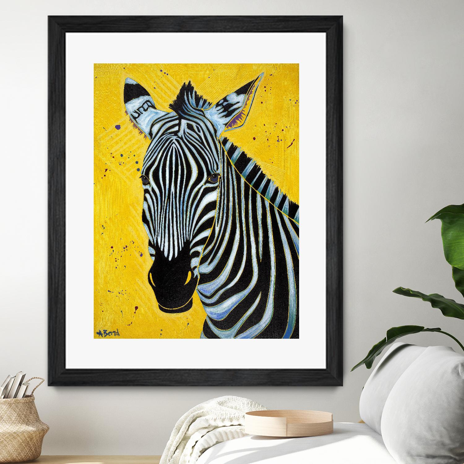 Zebra by Angela Bond on GIANT ART - multicolor animals; contemporary