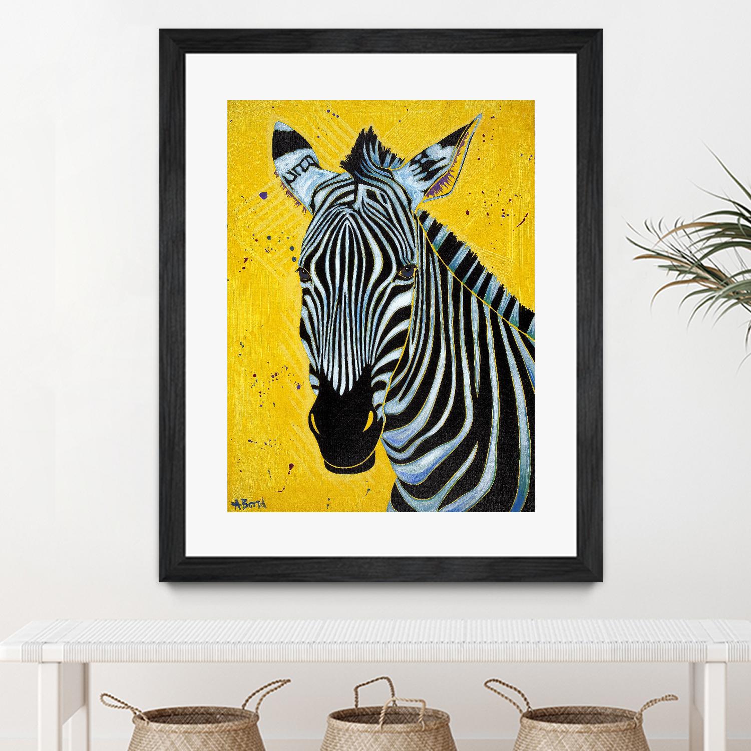 Zebra by Angela Bond on GIANT ART - multicolor animals; contemporary