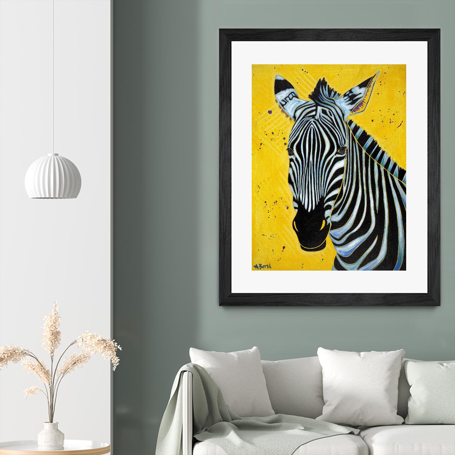 Zebra by Angela Bond on GIANT ART - multicolor animals; contemporary