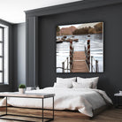 Island Harbor Pier by Alan Blaustein on GIANT ART - multicolor photography; landscapes; coastal