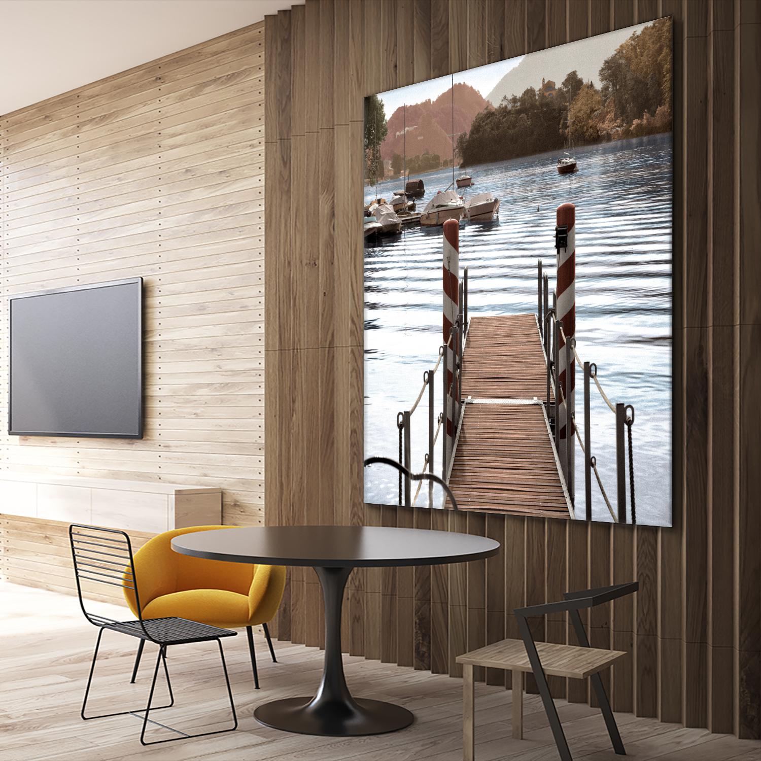 Island Harbor Pier by Alan Blaustein on GIANT ART - multicolor photography; landscapes; coastal