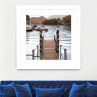 Island Harbor Pier by Alan Blaustein on GIANT ART - multicolor photography; landscapes; coastal