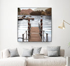 Island Harbor Pier by Alan Blaustein on GIANT ART - multicolor photography; landscapes; coastal