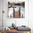 Island Harbor Pier by Alan Blaustein on GIANT ART - multicolor photography; landscapes; coastal