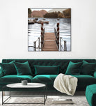 Island Harbor Pier by Alan Blaustein on GIANT ART - multicolor photography; landscapes; coastal