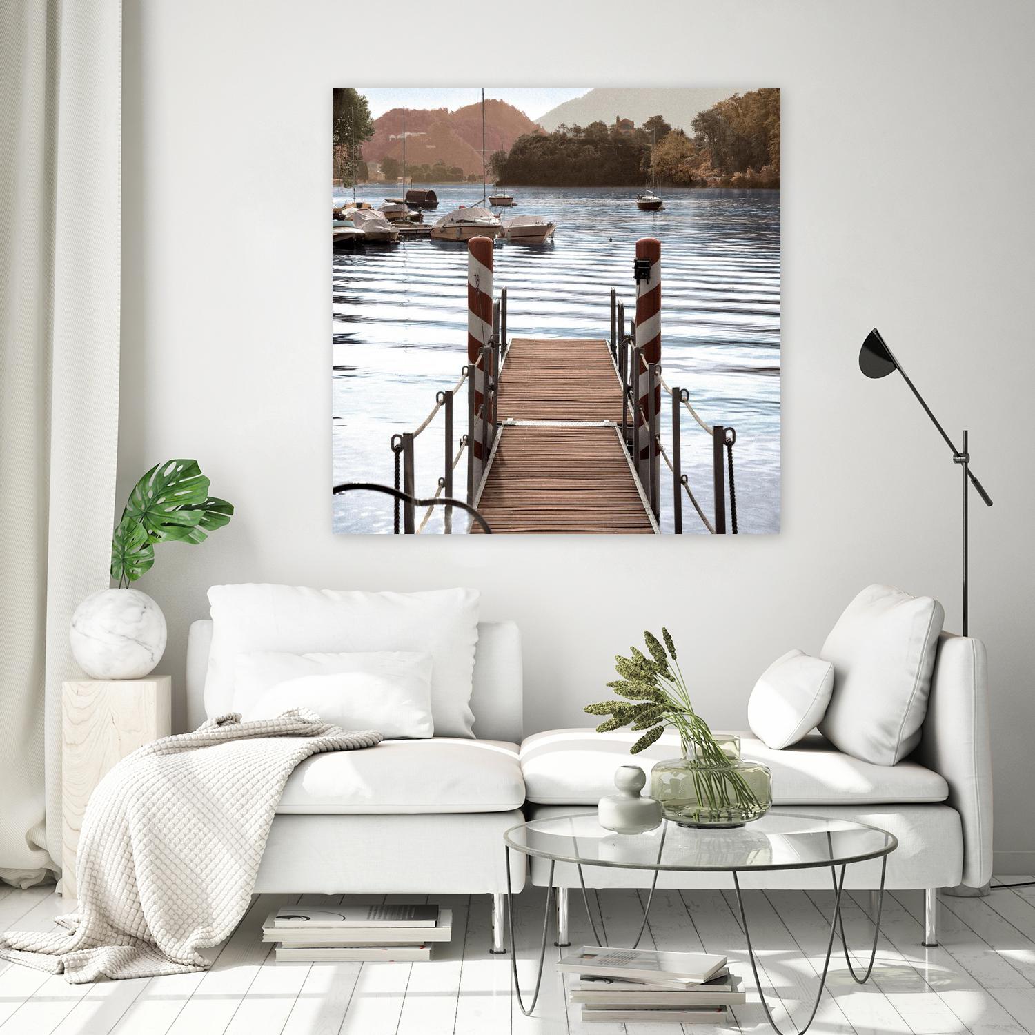 Island Harbor Pier by Alan Blaustein on GIANT ART - multicolor photography; landscapes; coastal