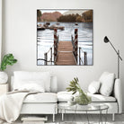 Island Harbor Pier by Alan Blaustein on GIANT ART - multicolor photography; landscapes; coastal