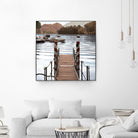 Island Harbor Pier by Alan Blaustein on GIANT ART - multicolor photography; landscapes; coastal