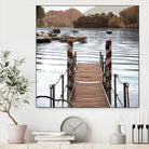 Island Harbor Pier by Alan Blaustein on GIANT ART - multicolor photography; landscapes; coastal