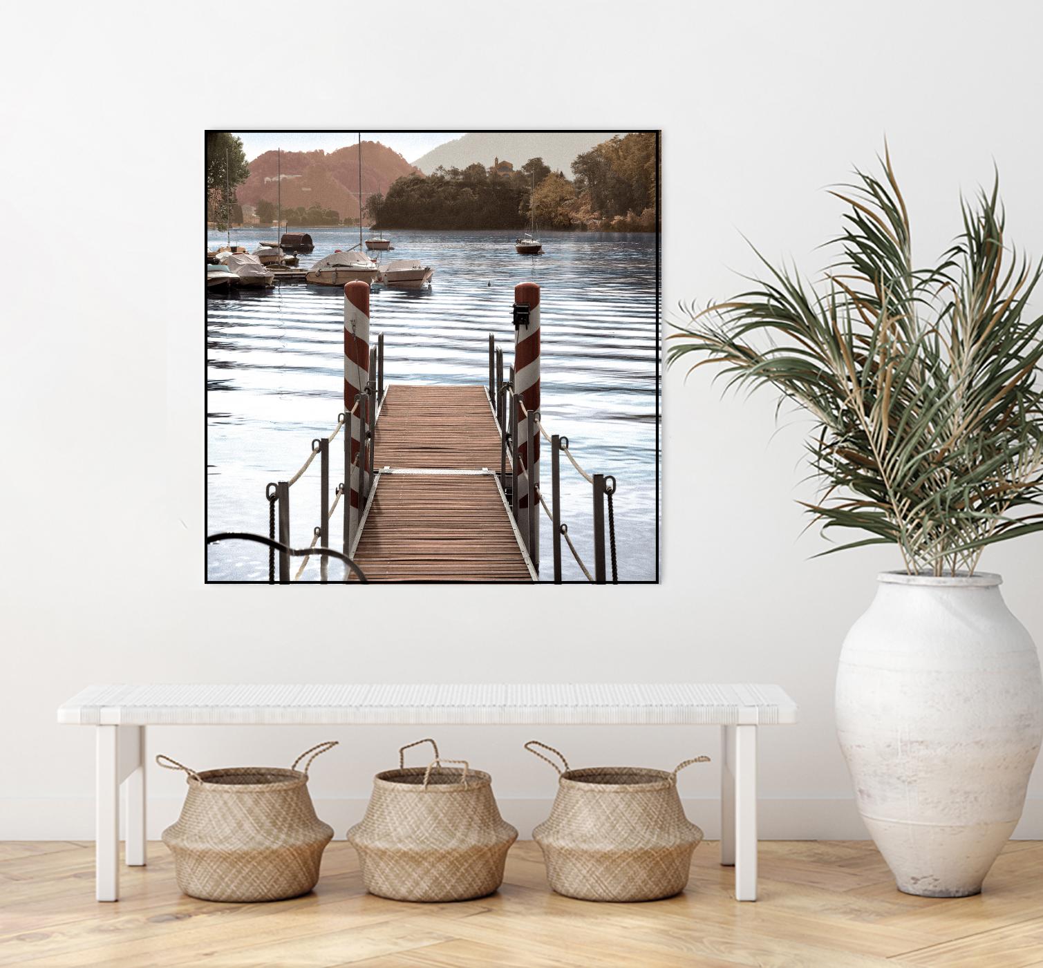 Island Harbor Pier by Alan Blaustein on GIANT ART - multicolor photography; landscapes; coastal