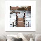 Island Harbor Pier by Alan Blaustein on GIANT ART - multicolor photography; landscapes; coastal