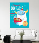 Abominable Snowflakes by Michael Buxton on GIANT ART - multicolor urban/pop surrealism; novelty; children; cuisine