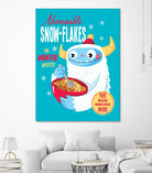 Abominable Snowflakes by Michael Buxton on GIANT ART - multicolor urban/pop surrealism; novelty; children; cuisine