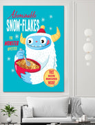 Abominable Snowflakes by Michael Buxton on GIANT ART - multicolor urban/pop surrealism; novelty; children; cuisine