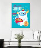 Abominable Snowflakes by Michael Buxton on GIANT ART - multicolor urban/pop surrealism; novelty; children; cuisine