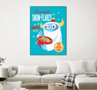 Abominable Snowflakes by Michael Buxton on GIANT ART - multicolor urban/pop surrealism; novelty; children; cuisine