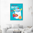 Abominable Snowflakes by Michael Buxton on GIANT ART - multicolor urban/pop surrealism; novelty; children; cuisine