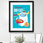 Abominable Snowflakes by Michael Buxton on GIANT ART - multicolor urban/pop surrealism; novelty; children; cuisine