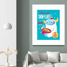 Abominable Snowflakes by Michael Buxton on GIANT ART - multicolor urban/pop surrealism; novelty; children; cuisine