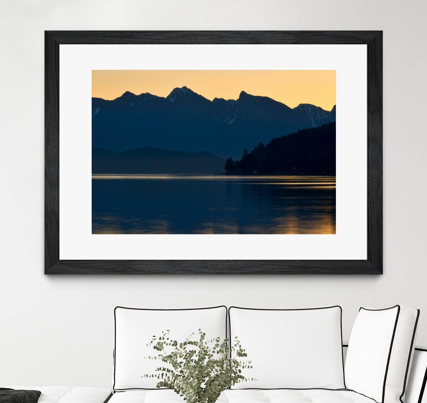 Peaceful Majesty by Chuck Burdick on GIANT ART - black,white landscapes, photography, lakes, mountains, sunrises/sunsets