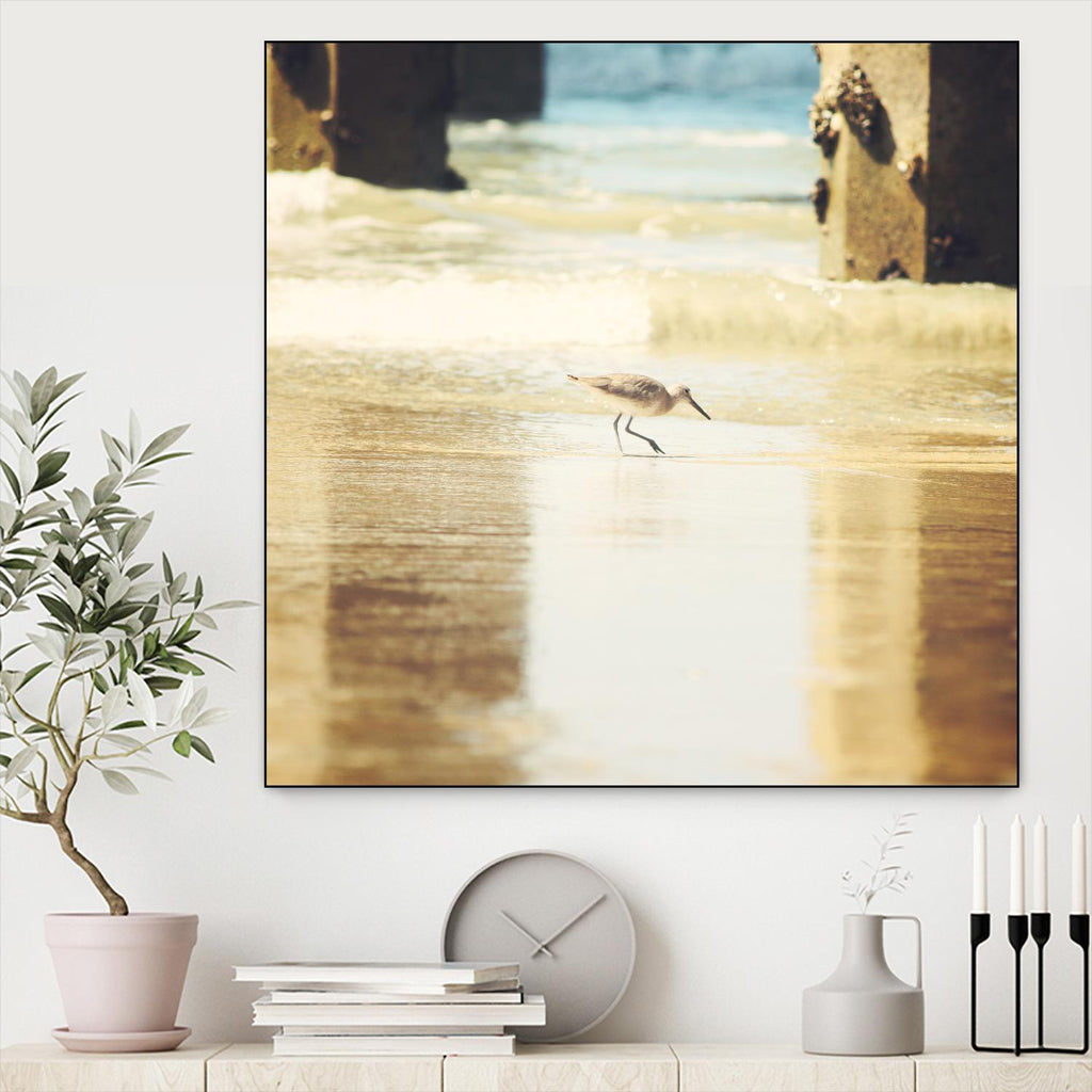 Walking on the Beach by Sylvia Coomes on GIANT ART - brown nautical