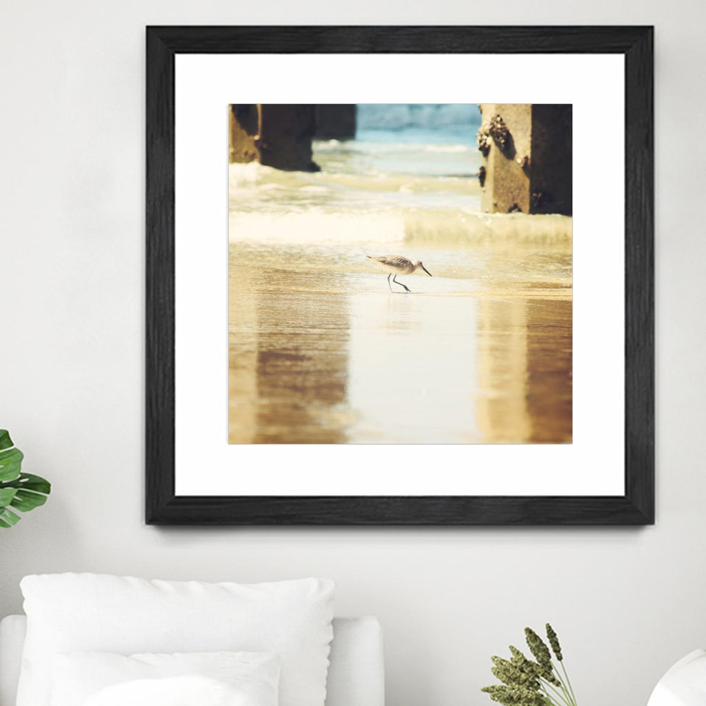 Walking on the Beach by Sylvia Coomes on GIANT ART - brown nautical