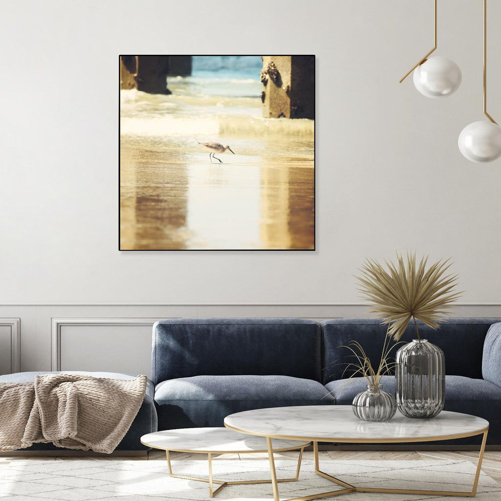 Walking on the Beach by Sylvia Coomes on GIANT ART - brown nautical