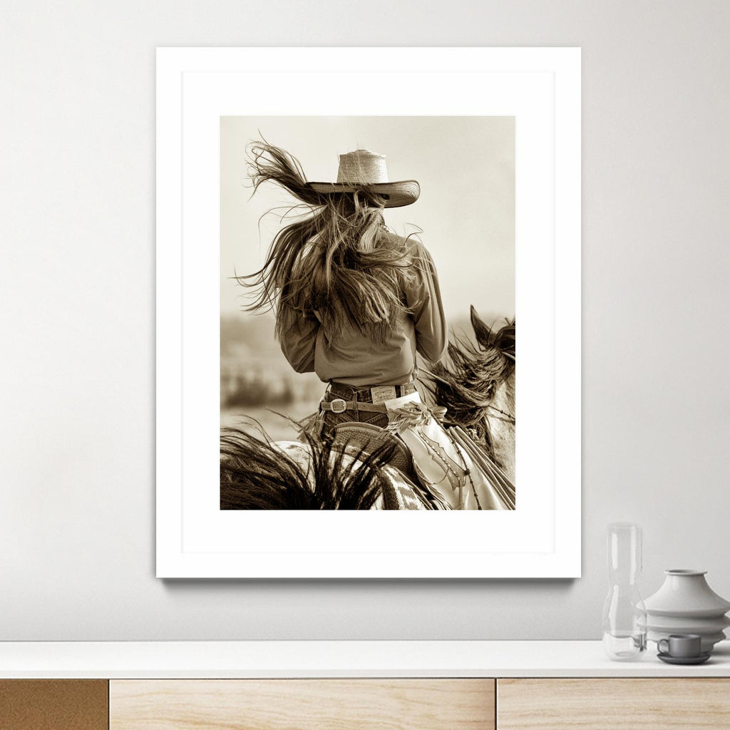 Cowgirl by Lisa Dearing on GIANT ART - beige country look