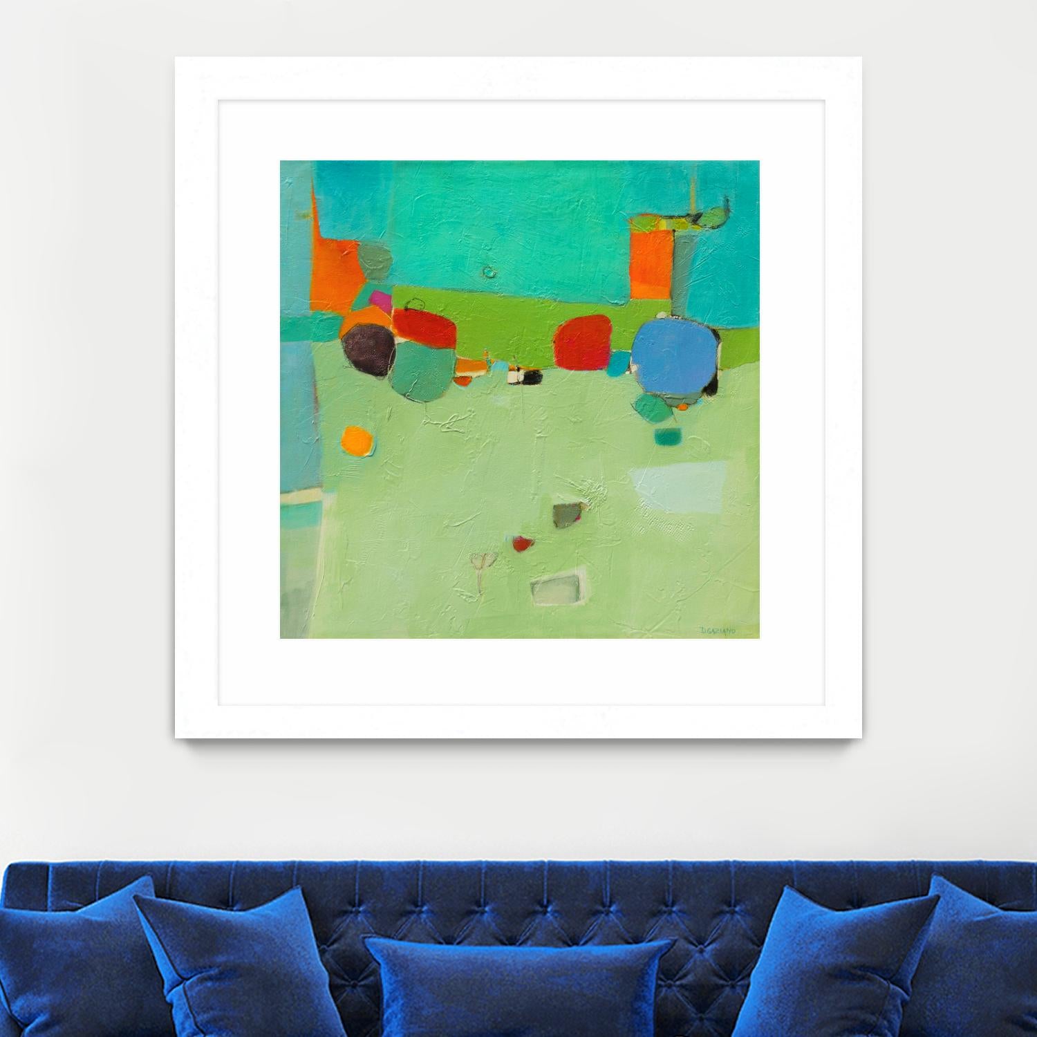 A Skip and a Roll by Dorothy Gaziano on GIANT ART - green abstract