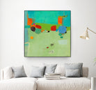 A Skip and a Roll by Dorothy Gaziano on GIANT ART - green abstract