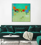 A Skip and a Roll by Dorothy Gaziano on GIANT ART - green abstract