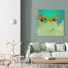 A Skip and a Roll by Dorothy Gaziano on GIANT ART - green abstract