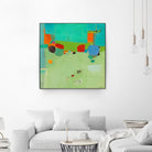 A Skip and a Roll by Dorothy Gaziano on GIANT ART - green abstract