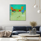 A Skip and a Roll by Dorothy Gaziano on GIANT ART - green abstract