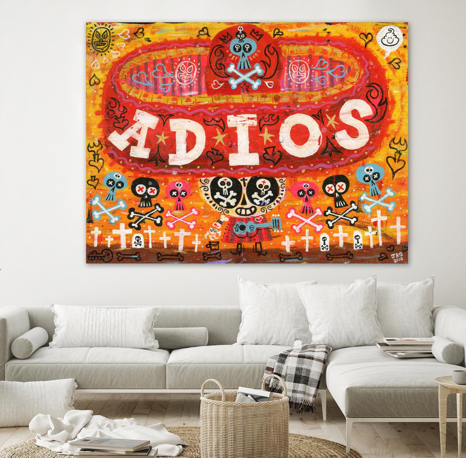 Adios Amigos by Jorge R. Gutierrez on GIANT ART - multicolor ethnic; urban/pop surrealism