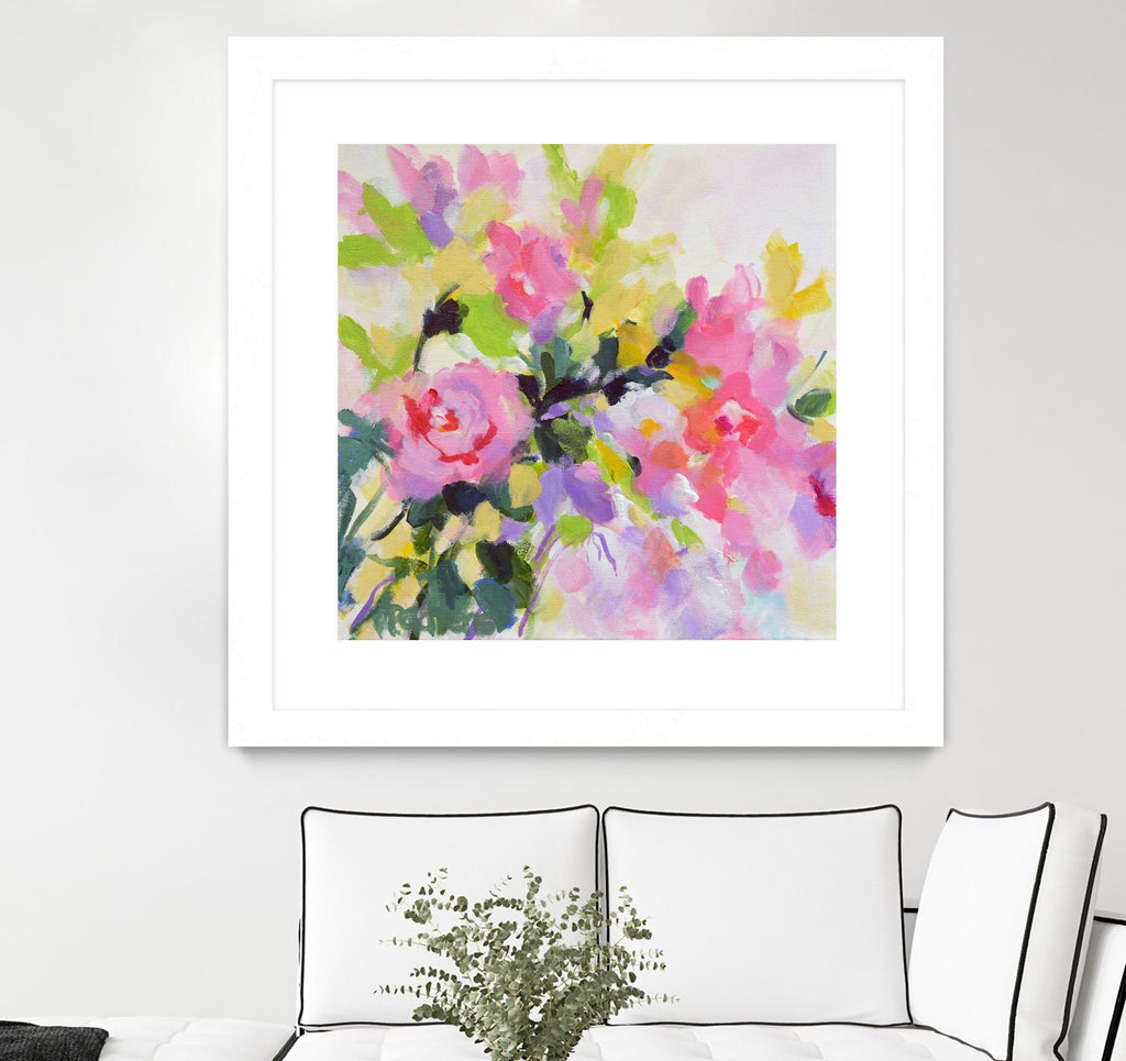 Wild Rose Garden by Pamela Gatens on GIANT ART - multicolor floral/still life; contemporary