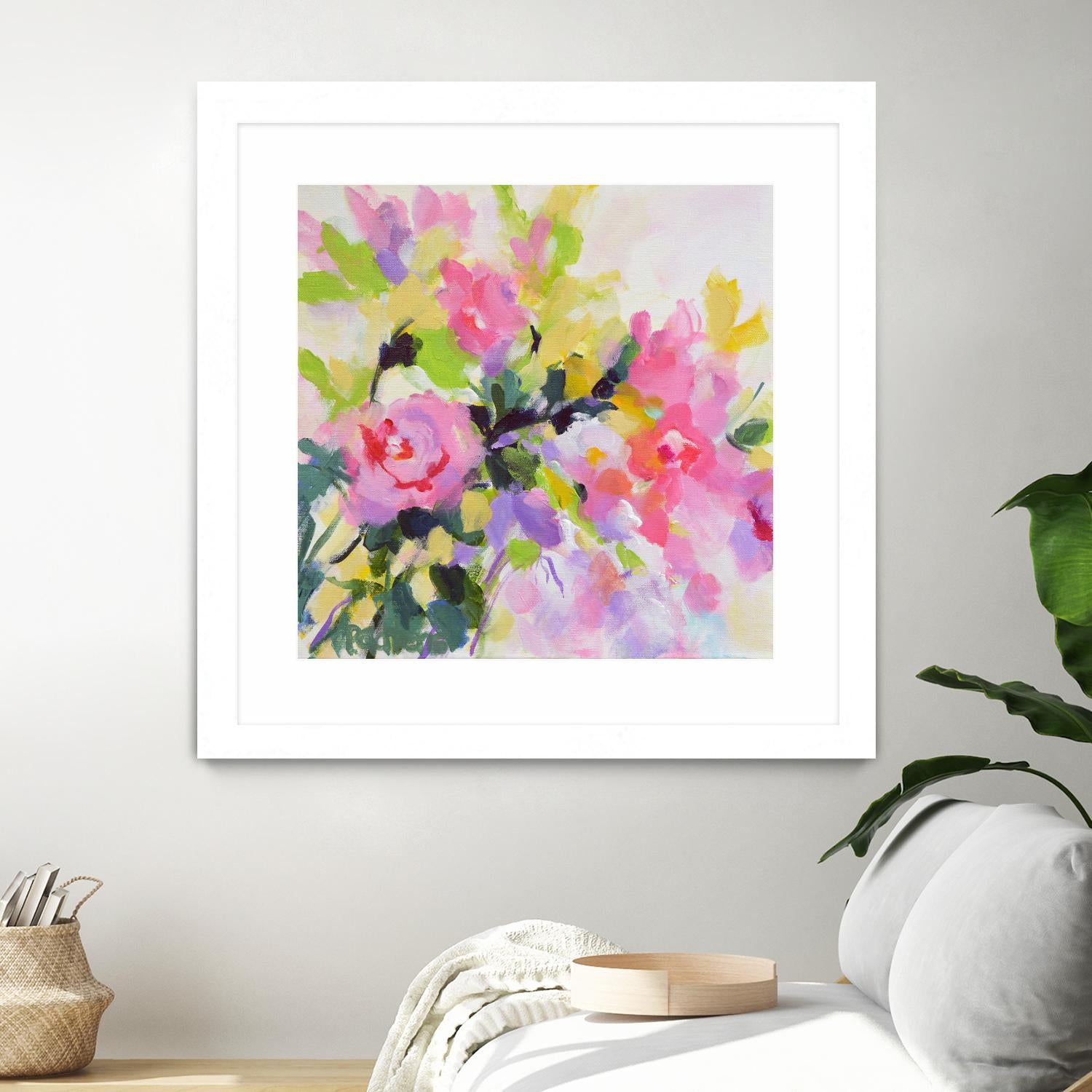 Wild Rose Garden by Pamela Gatens on GIANT ART - multicolor floral/still life; contemporary