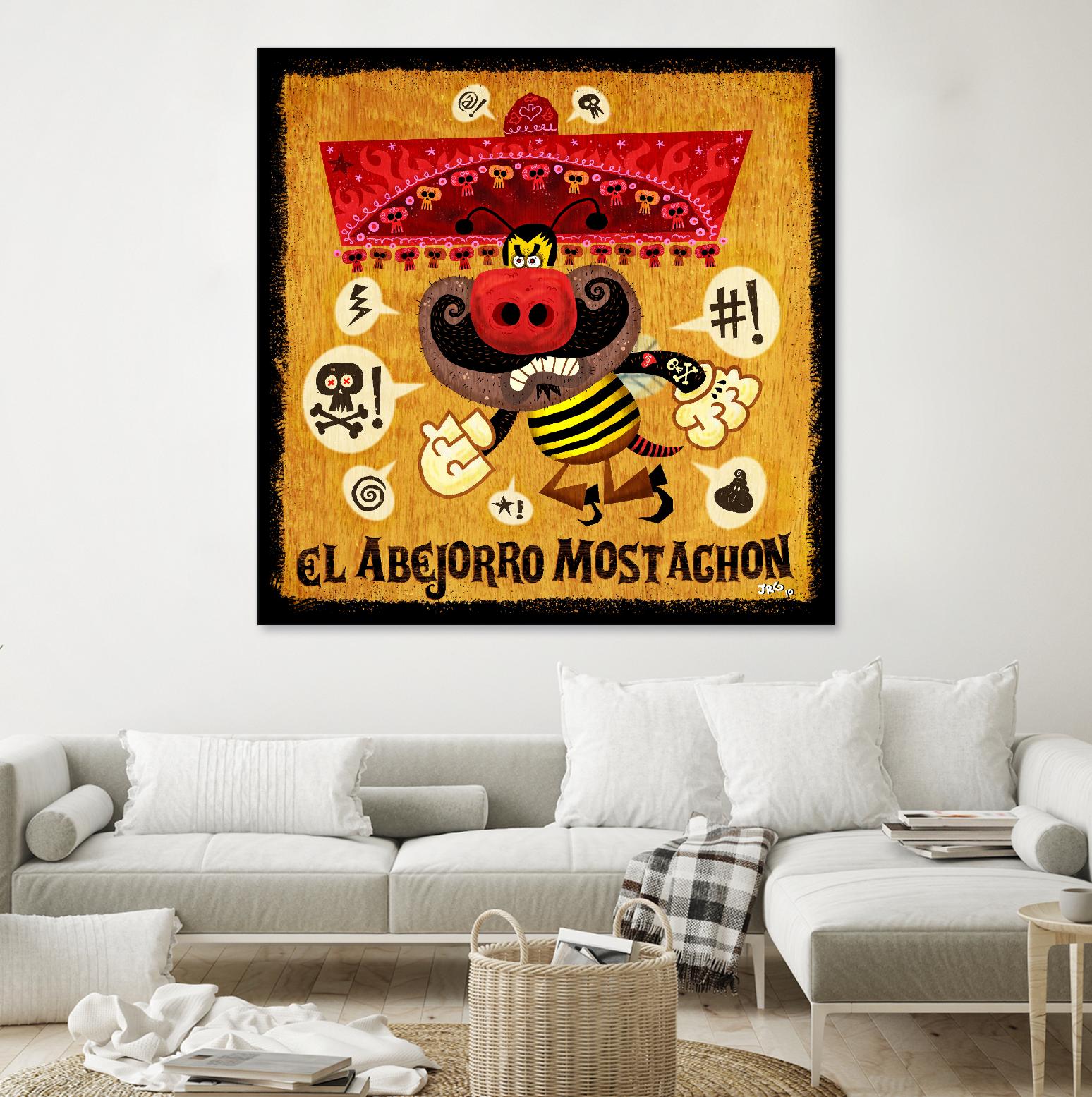 Abejorro Mostachon by Jorge R. Gutierrez on GIANT ART - multicolor ethnic; urban/pop surrealism