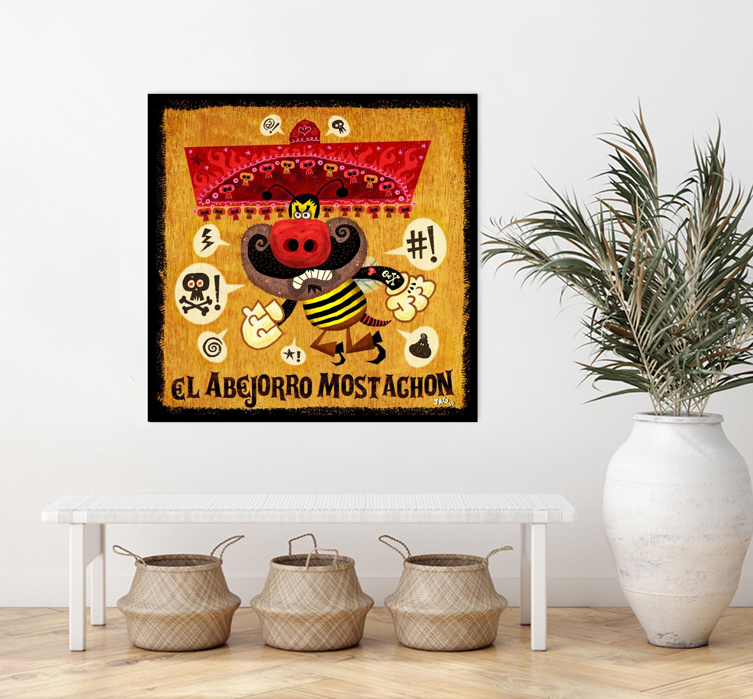 Abejorro Mostachon by Jorge R. Gutierrez on GIANT ART - multicolor ethnic; urban/pop surrealism