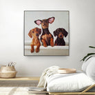 3 Amigos by Lucia Heffernan on GIANT ART - multicolor urban/pop surrealism; animals