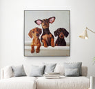 3 Amigos by Lucia Heffernan on GIANT ART - multicolor urban/pop surrealism; animals