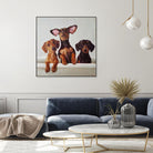 3 Amigos by Lucia Heffernan on GIANT ART - multicolor urban/pop surrealism; animals