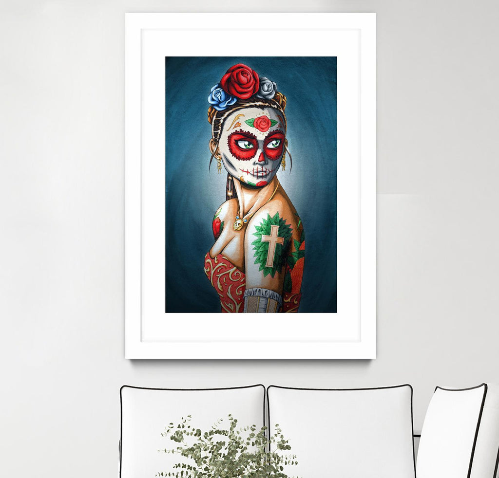 Luna by Nicholas Ivins on GIANT ART - multicolor urban/pop surrealism; ethnic