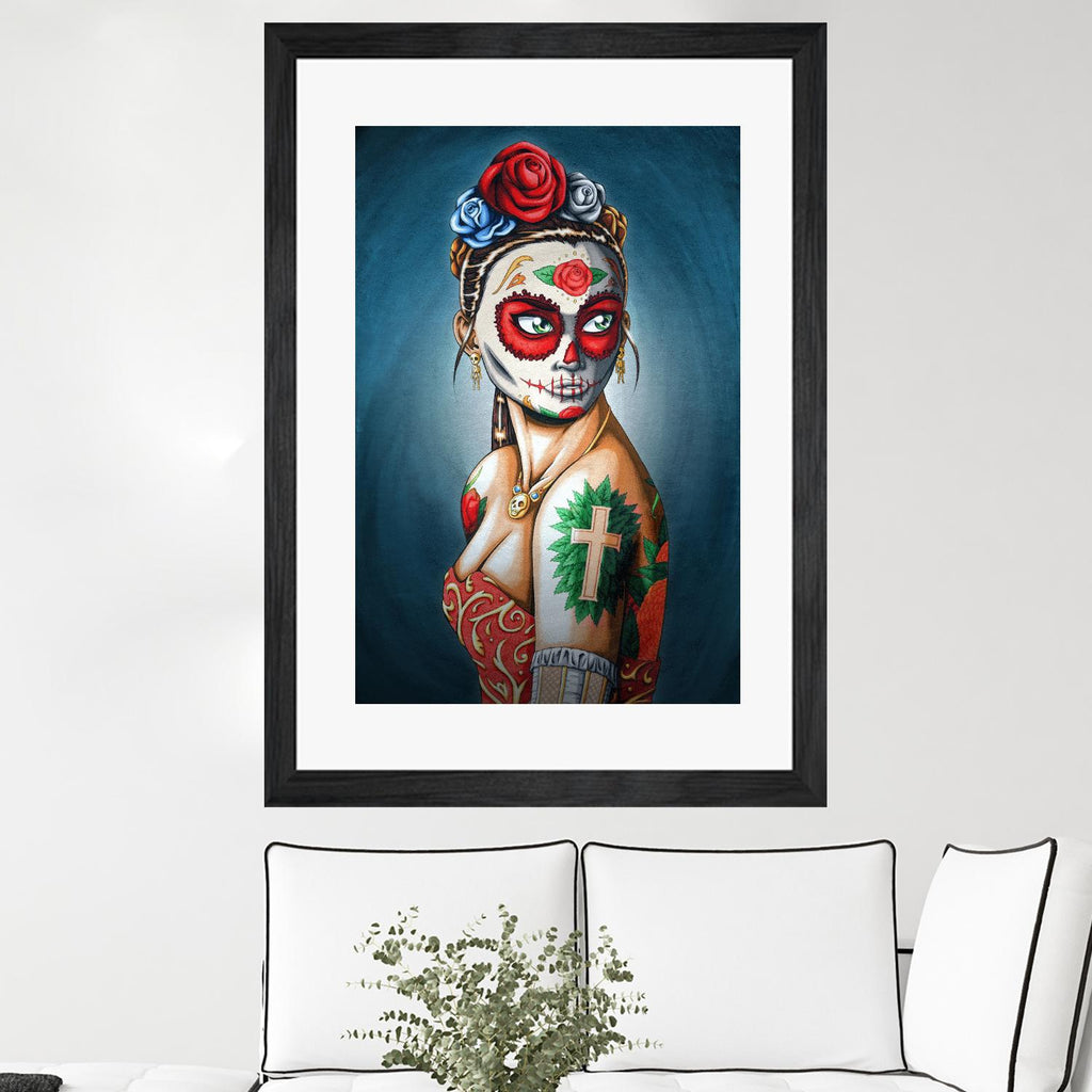 Luna by Nicholas Ivins on GIANT ART - multicolor urban/pop surrealism; ethnic