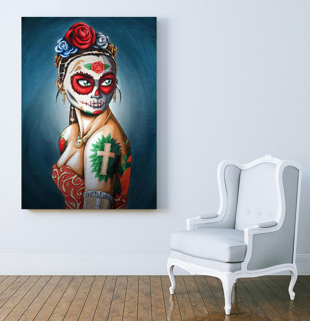 Luna by Nicholas Ivins on GIANT ART - multicolor urban/pop surrealism; ethnic