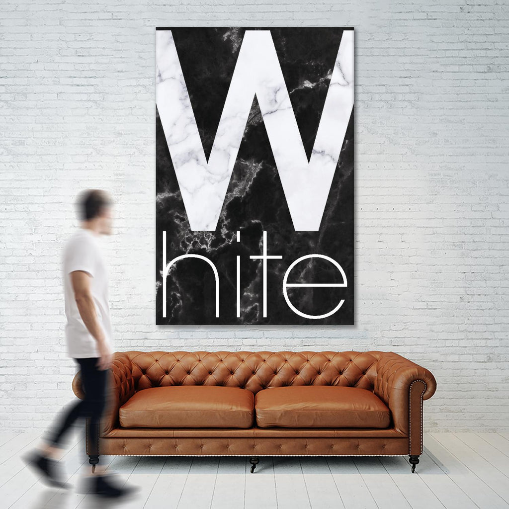 White Marble by TypeLike on GIANT ART - multicolor design/type; contemporary